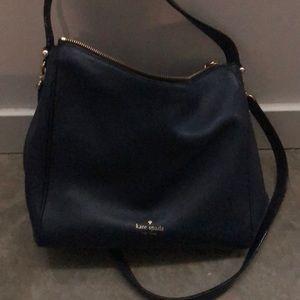 Kate Spade navy bucket bag and crossbody